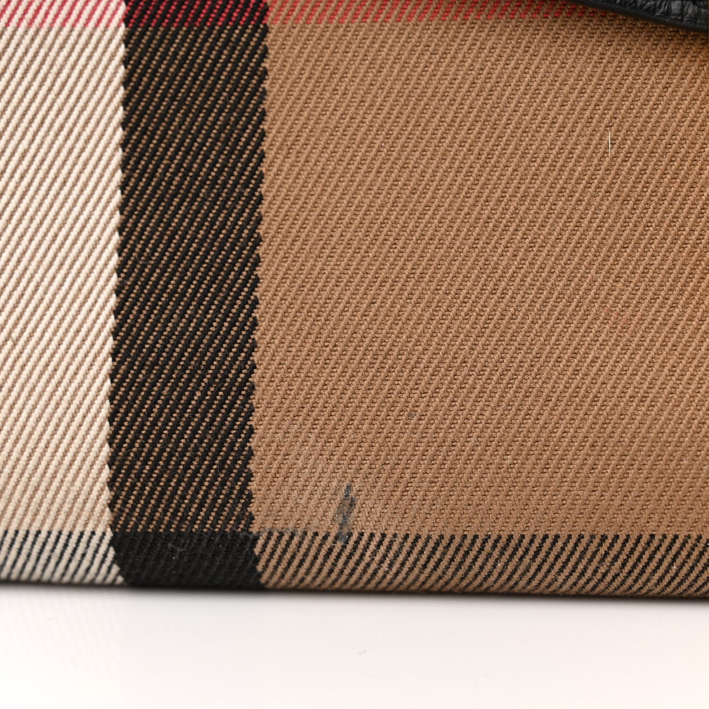 Derby Calfskin House Check Small Macken Crossbody Bag Black