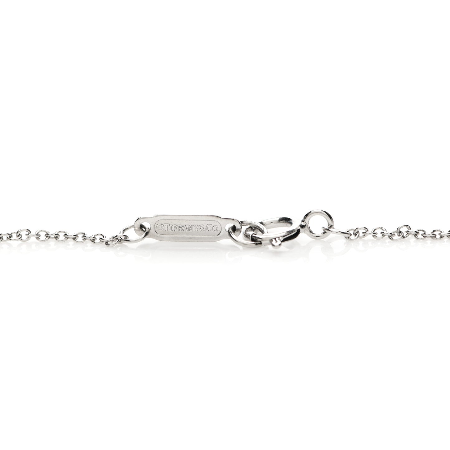 18K White Gold Diamond Mini Crown Key Pendant Necklace