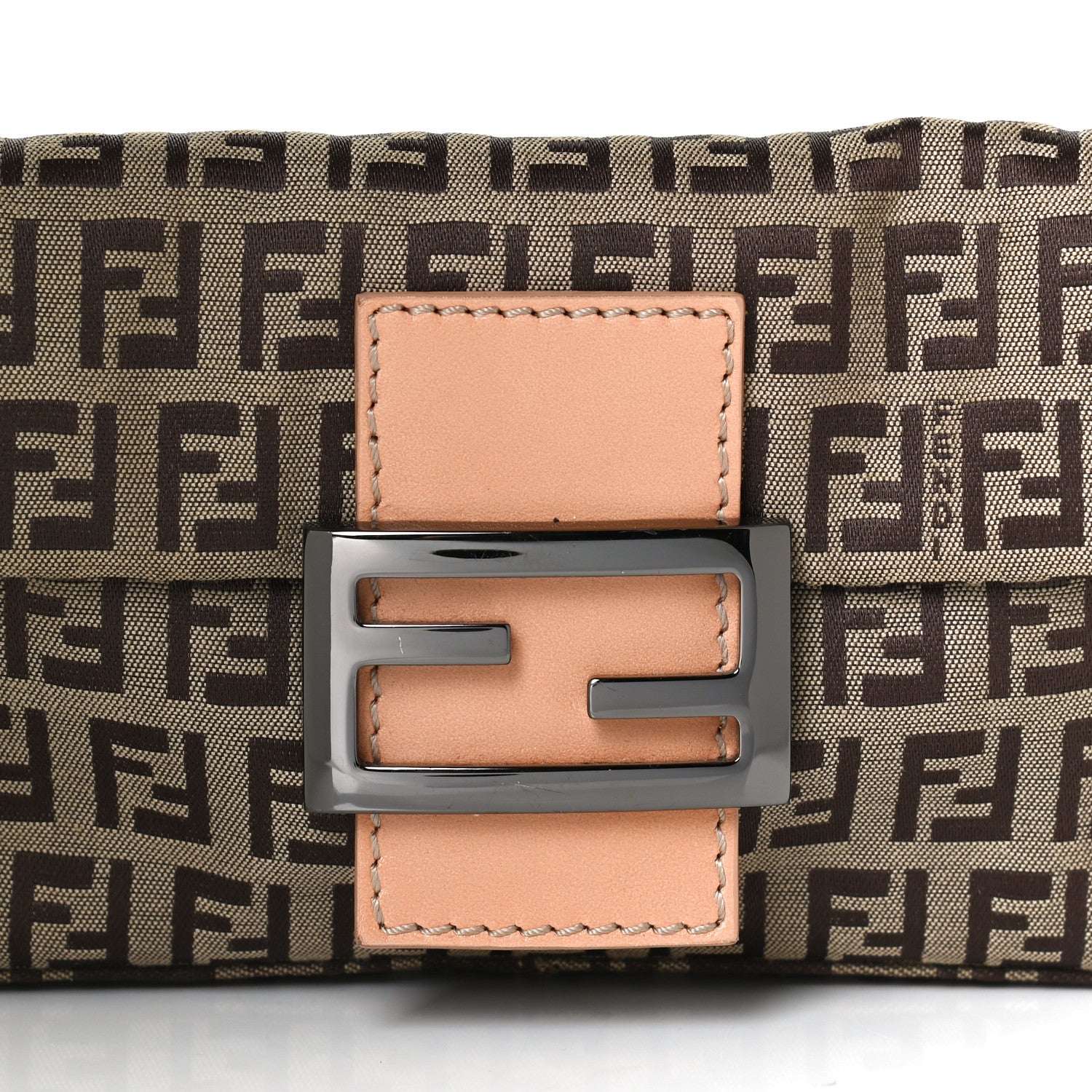 Fendi Zucchino Mini Baguette Brown 7 of 9