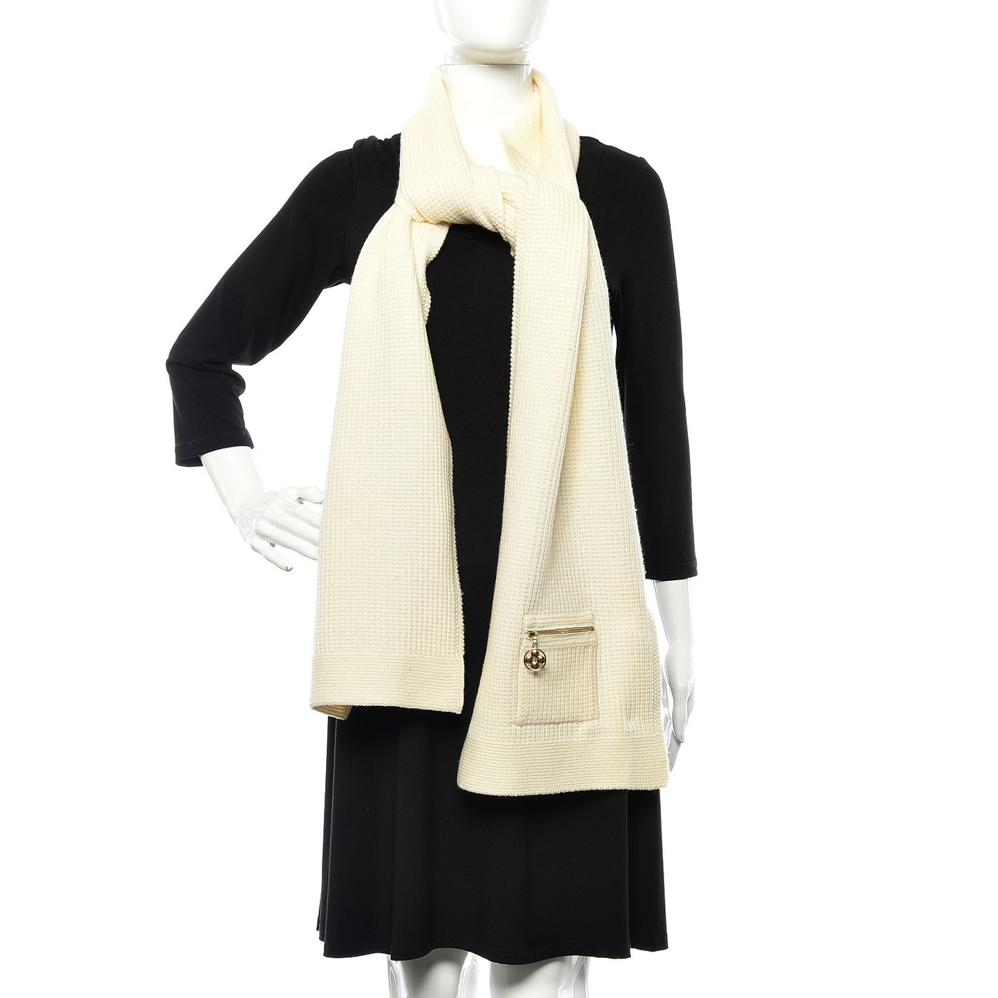 Wool Eleonor Scarf White