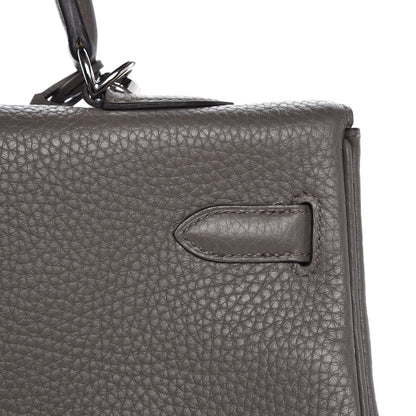 Hermes Taurillon Clemence Kelly Retourne 35 Etain 10 of 40