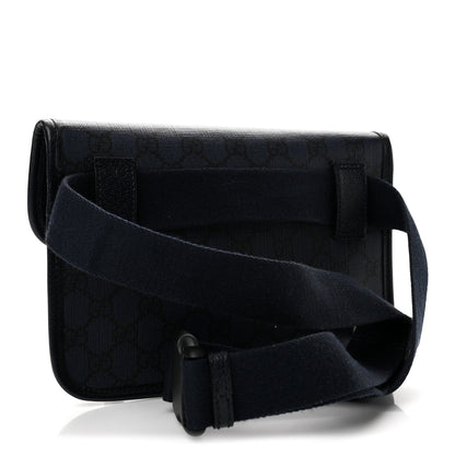 Gucci GG Supreme Monogram Small Ophidia Belt Bag Navy Black 3 of 12