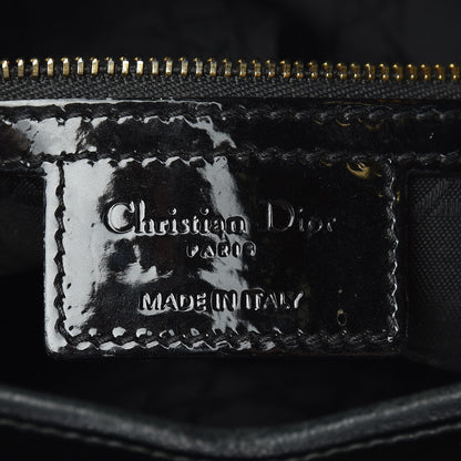 Christian Dior Patent Cannage Large Lady Dior Black 6 of 11