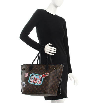 Louis Vuitton Monogram World Tour Neverfull MM 3 of 9