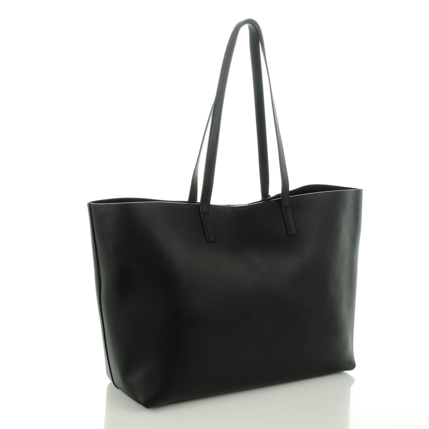 Calfskin Large Shopping Tote Black