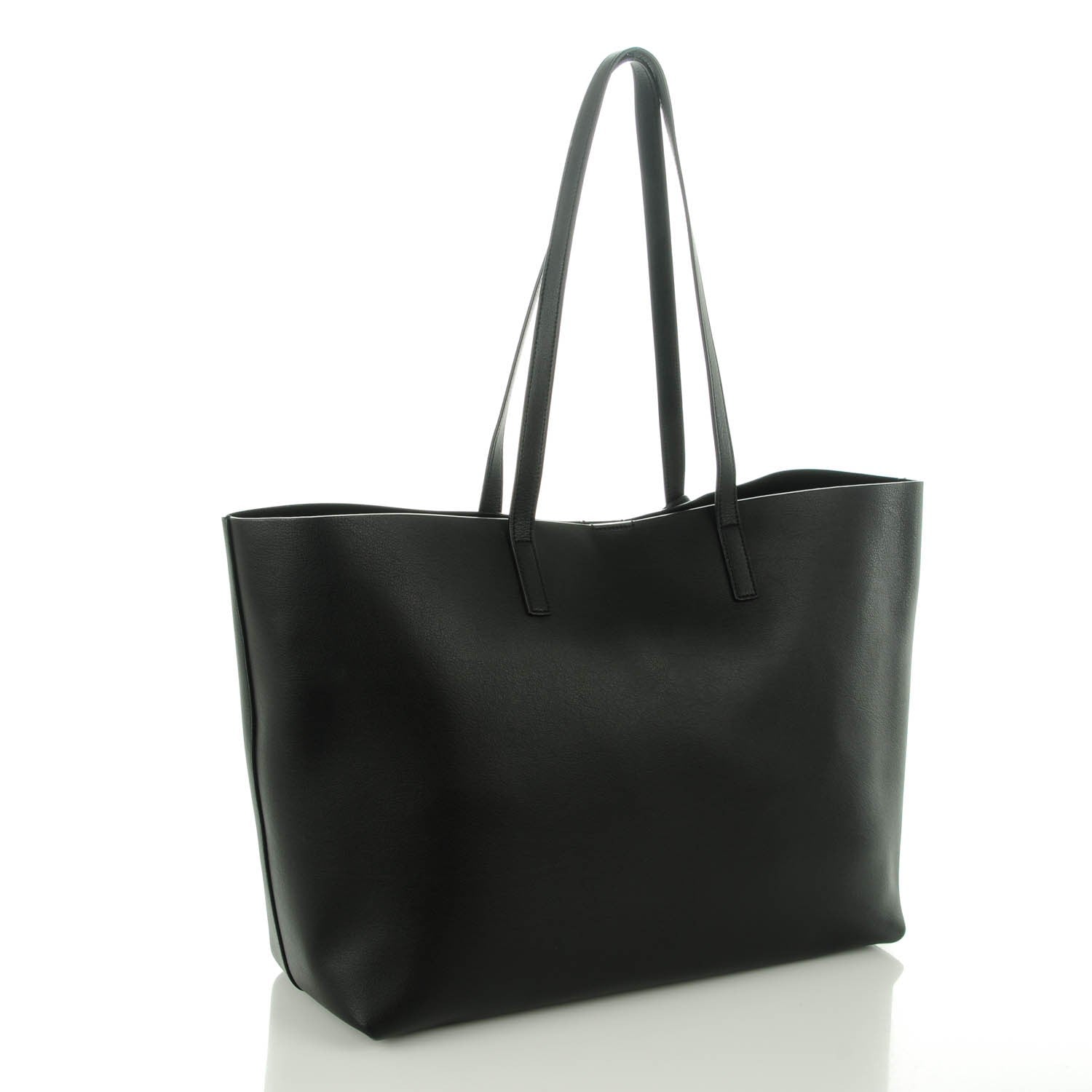 Saint Laurent Calfskin Large Shopping Tote Black 3 of 8