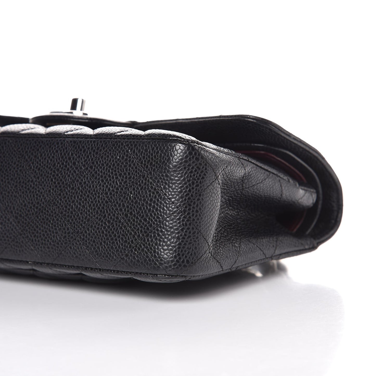 Caviar Quilted Small Double Flap Black
