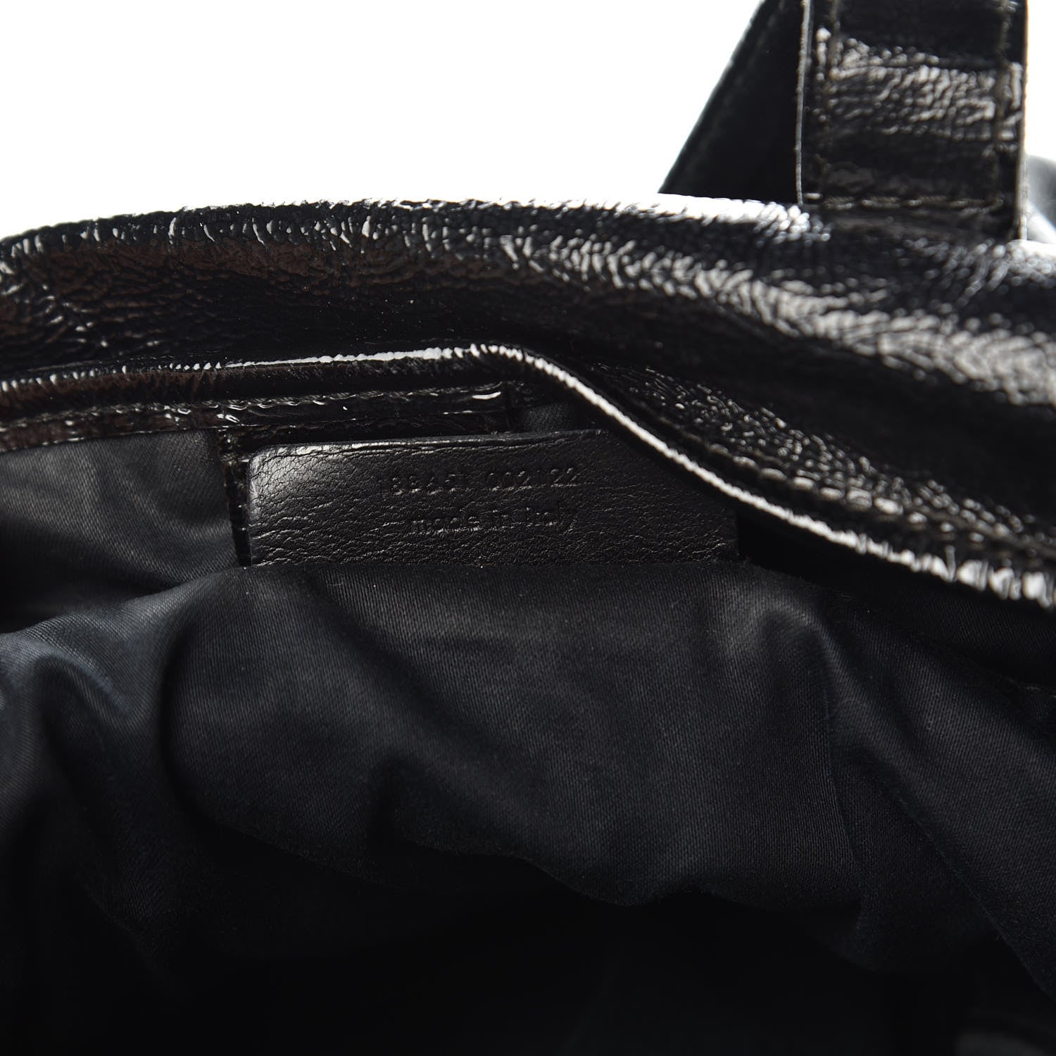 Saint Laurent Textured Patent Large Y-Mail Tote Black 7 of 13