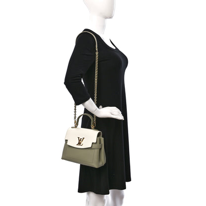 Louis Vuitton Soft Calfskin Mini Lockme Ever Asnieres Green Milky White 2 of 8