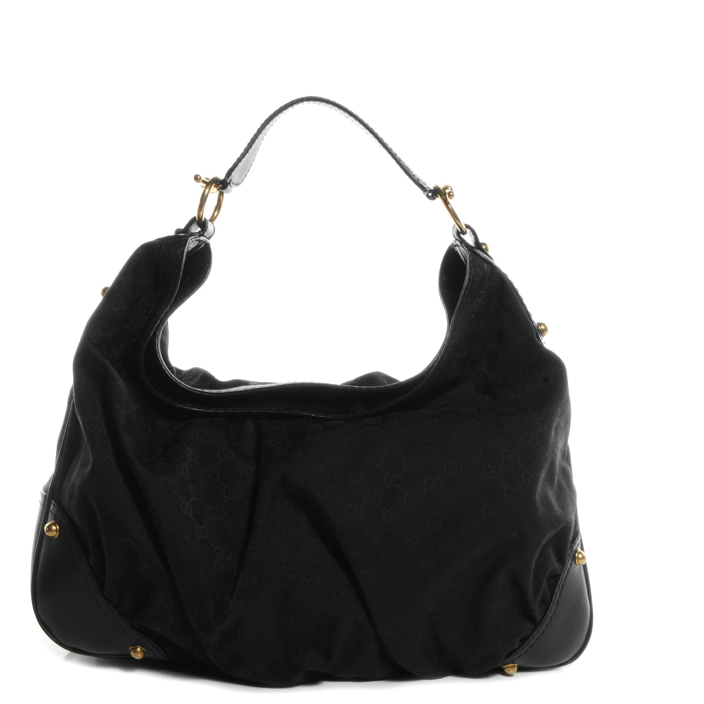 Monogram Large Jockey Hobo Black