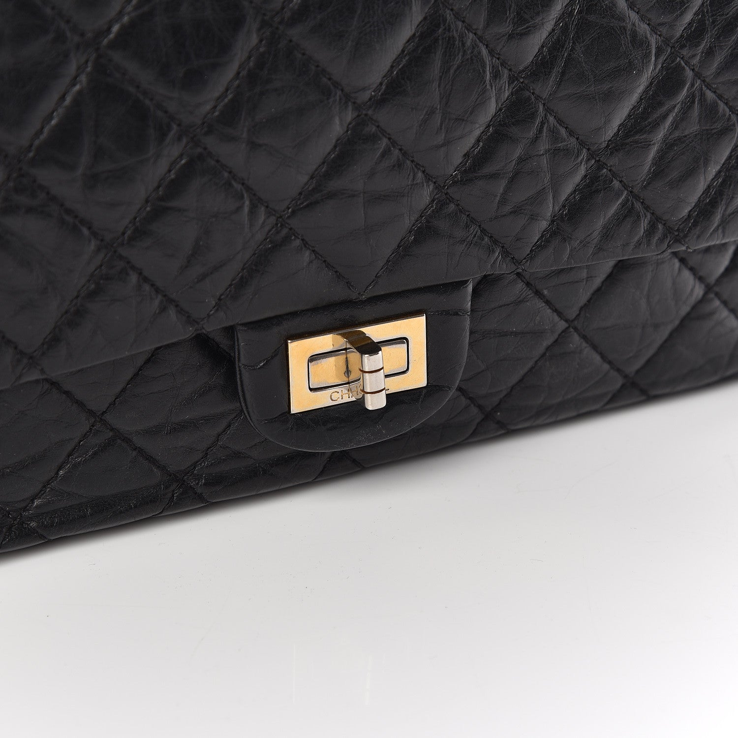 Chanel Aged Calfskin Quilted 2.55 Reissue 226 Flap Black 10 of 11