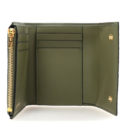 Loewe Calfskin Embossed Small Wallet Avocado 5 of 8