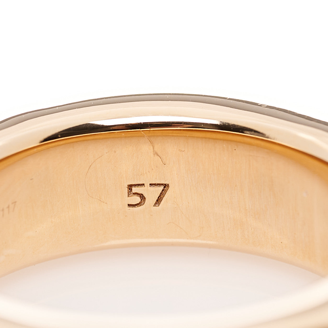 18K Rose Gold Diamond Iconica Band Ring 57 8