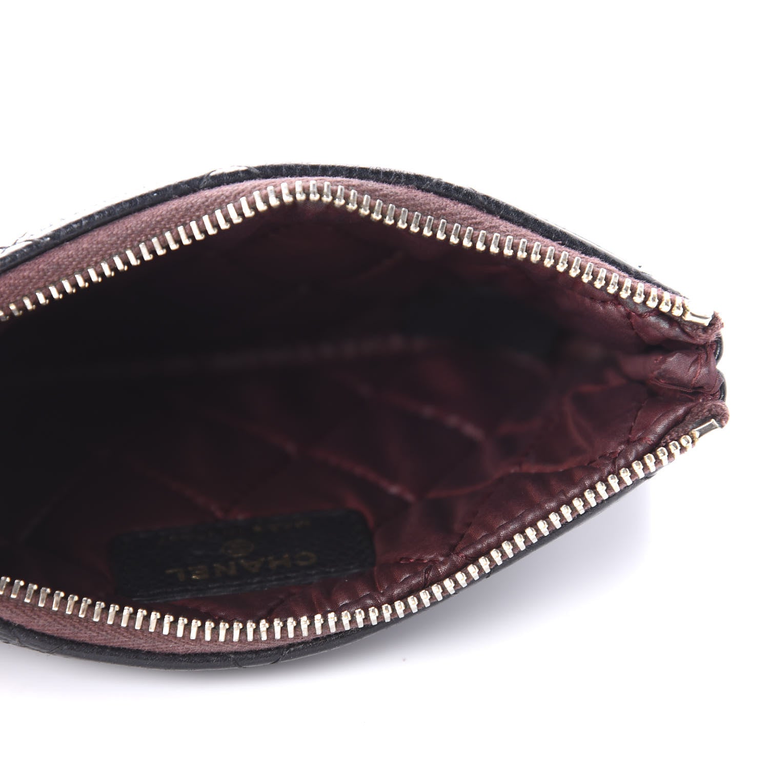 Chanel Caviar Quilted Small Cosmetic Case Black 5 of 9