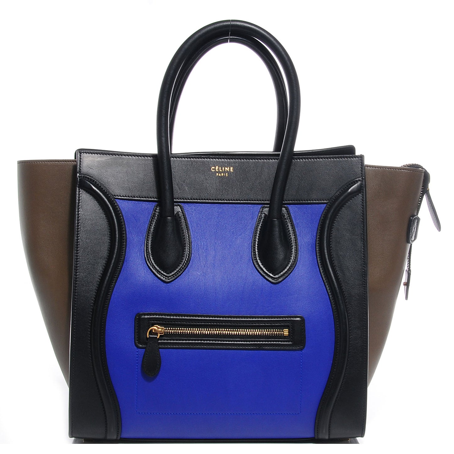 Smooth Calfskin Mini Tri-Color Luggage Indigo