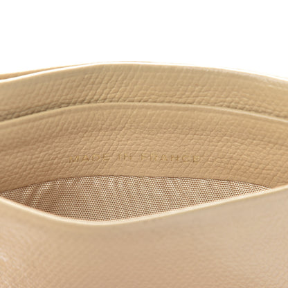 Chanel Calfskin CC Button Card Holder Beige 7 of 13