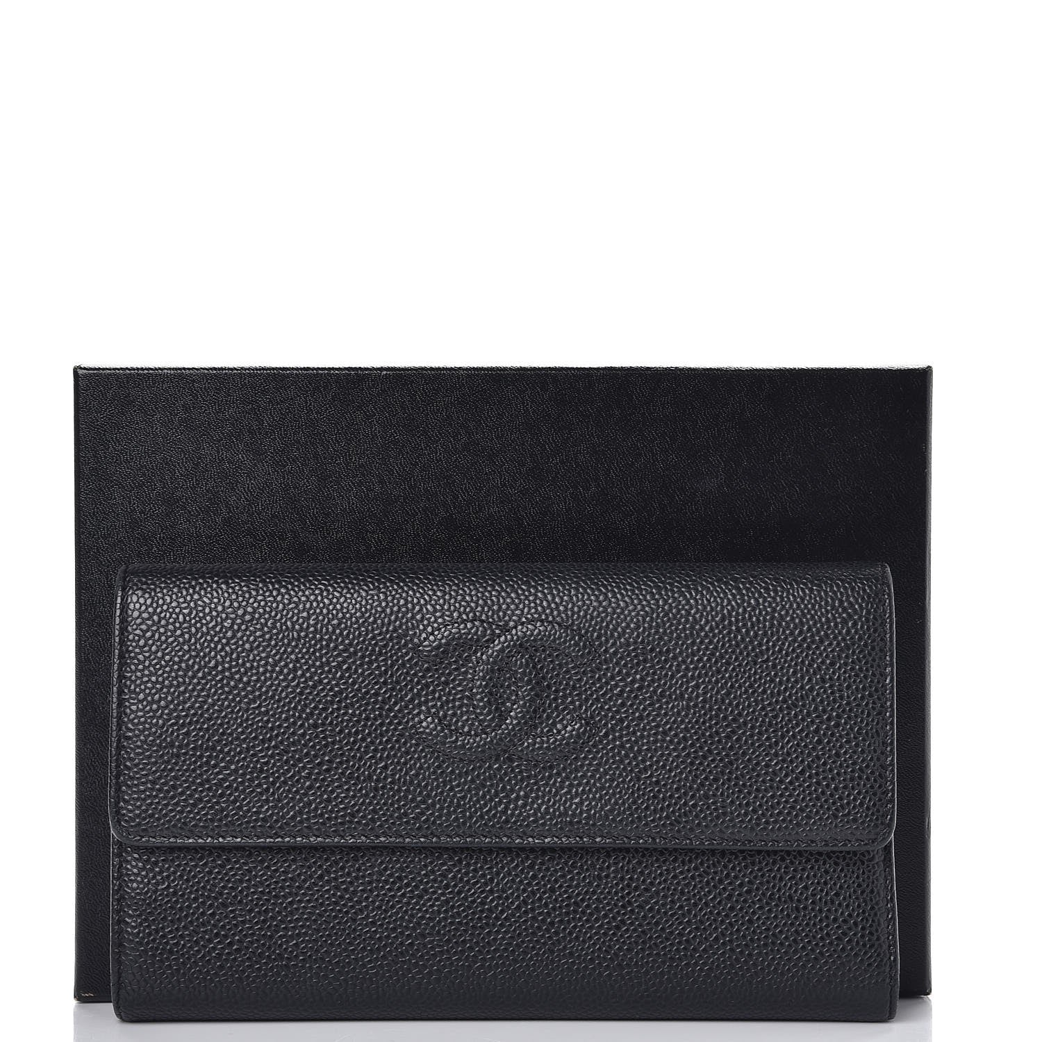 Chanel Caviar Timeless CC Flap Wallet Black 9 of 9
