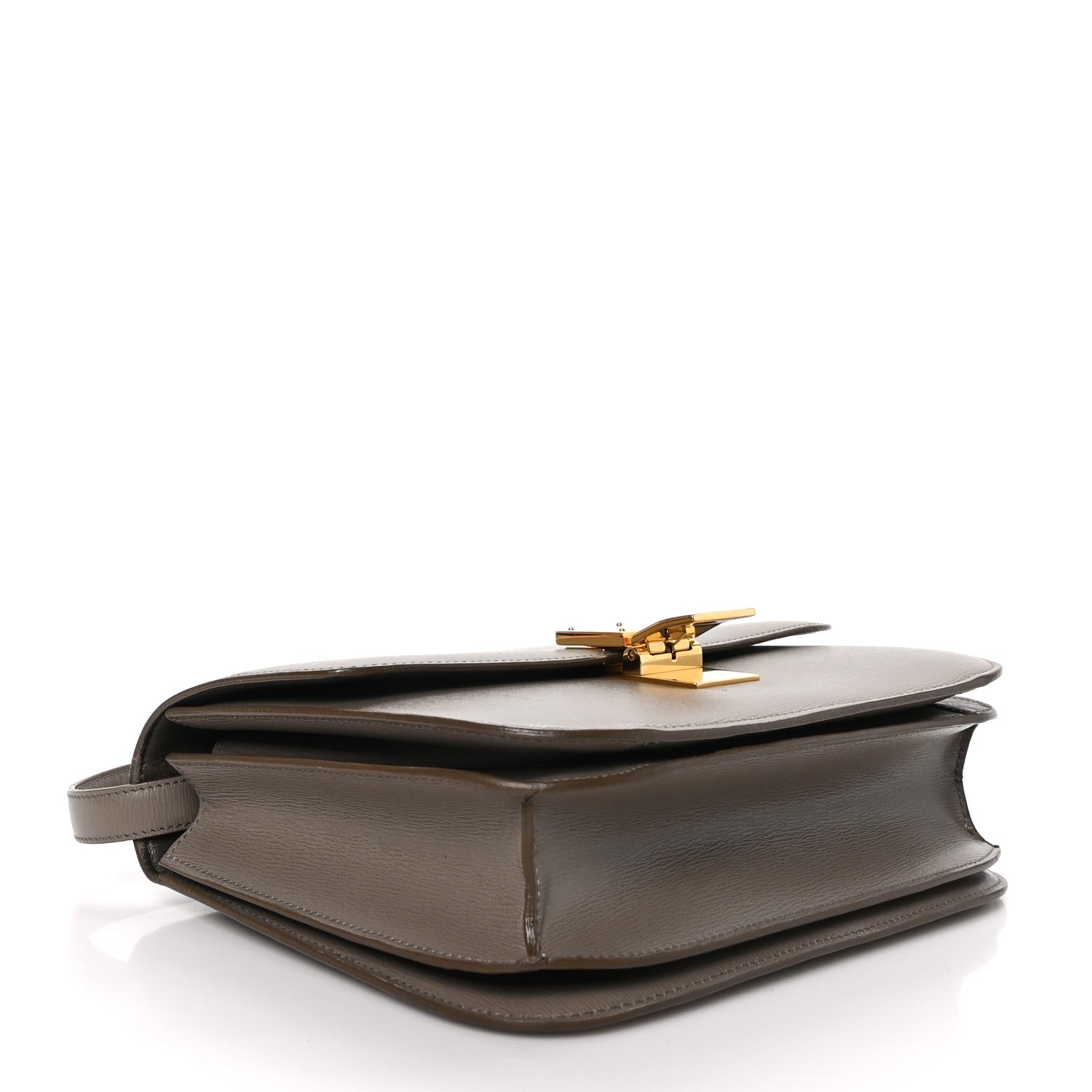 Celine Liege Calfskin Medium Classic Box Flap Bag Taupe 4 of 12