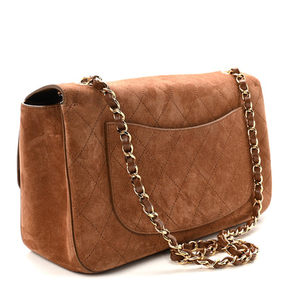 Chanel Suede Calfskin Small Souplissimo Maxi Flap Camel 3 of 10