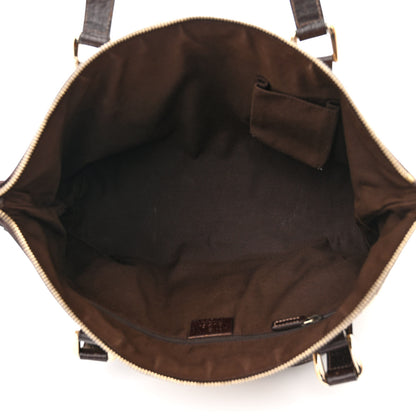 Gucci Monogram Medium Abbey Tote Dark Brown 5 of 15