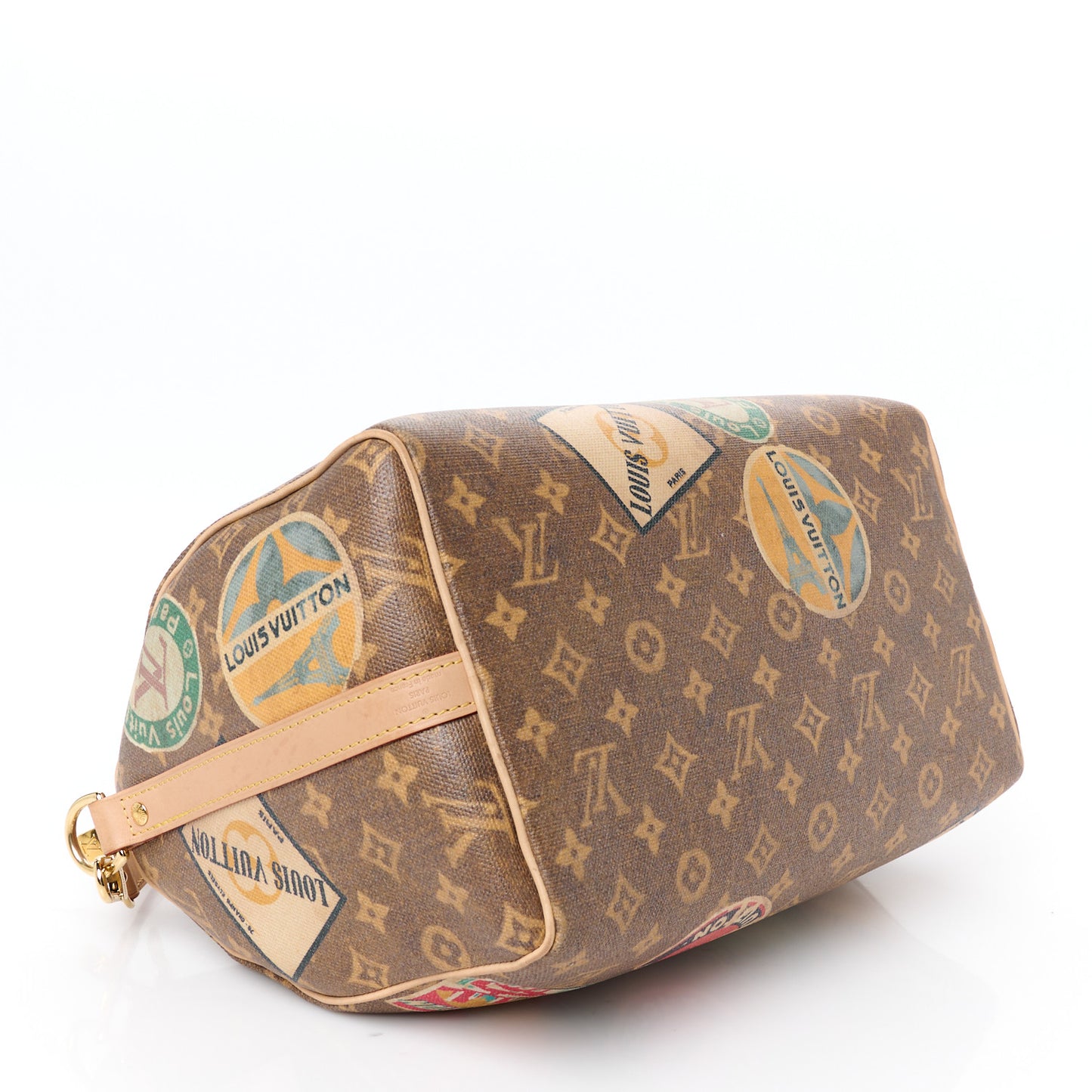 Monogram Hotel Labels Speedy Bandouliere 30