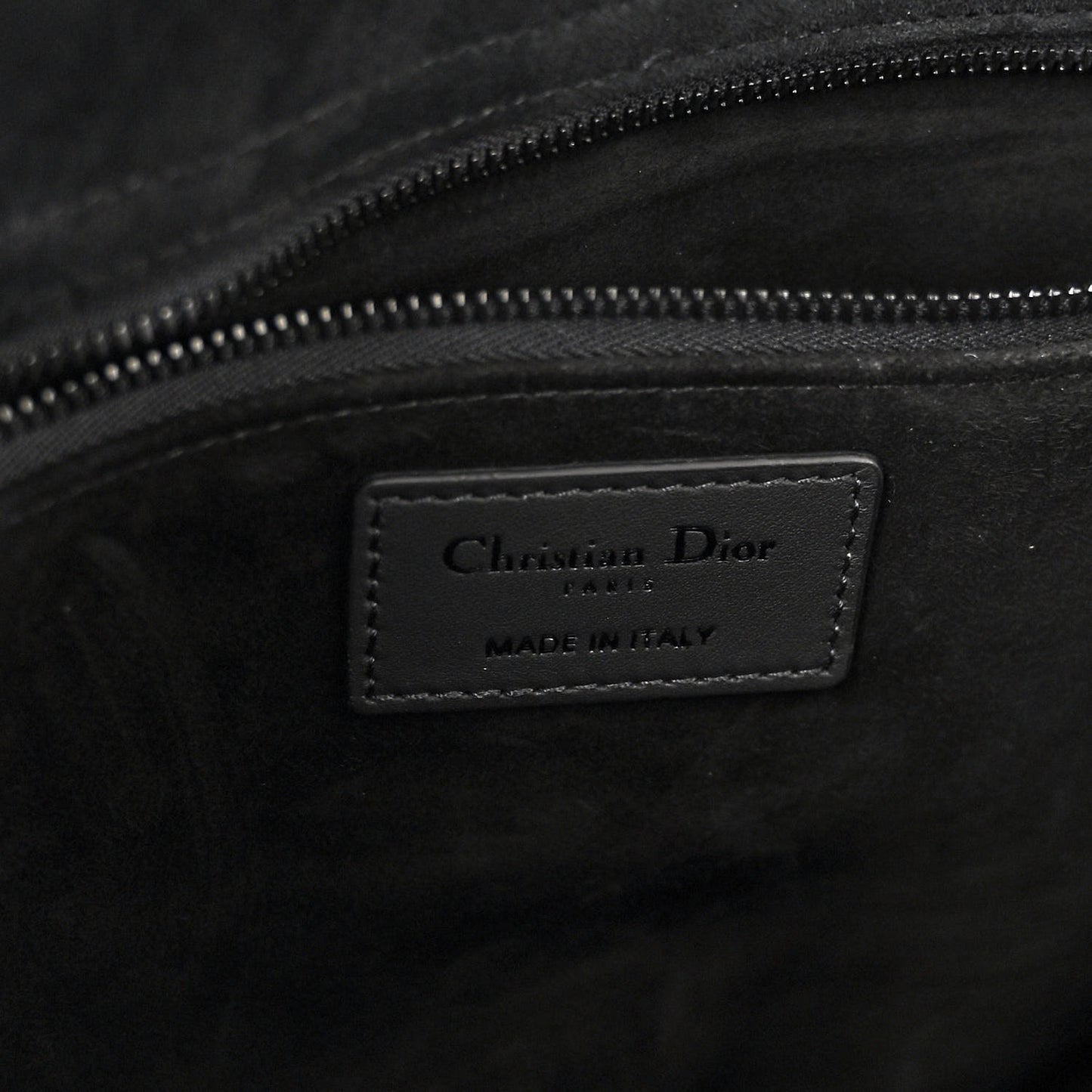 Ultra Matte Calfskin Cannage Large Lady Dior Black