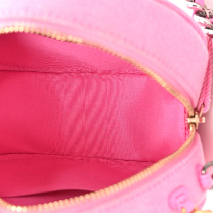 Chanel Denim Chanel 19 Round Clutch With Chain Pink 5 of 11