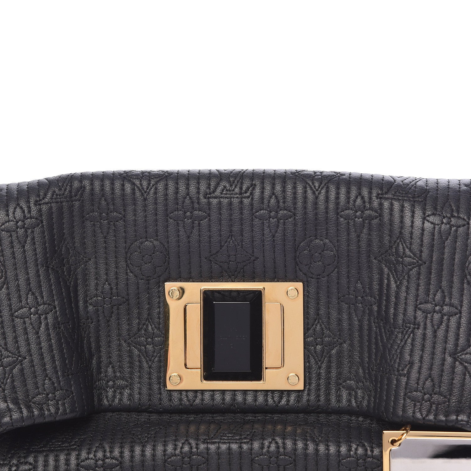Louis Vuitton Calfskin Quilted Monogram Altair Clutch Black 9 of 10