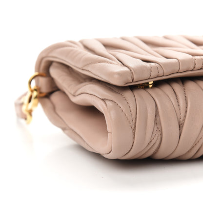 Miu Miu Nappa Matelasse Clutch Cammeo 9 of 10