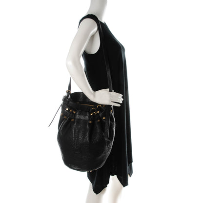 Alexander Wang Pebbled Lambskin Diego Bucket Black Antique Brass Hardware 2 of 8