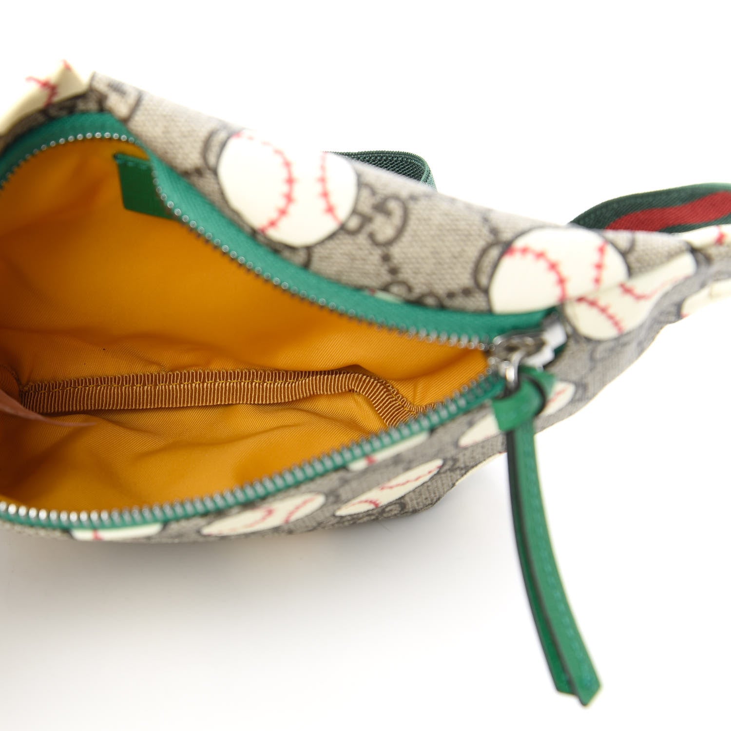 Gucci GG Supreme Monogram Baseballs Web Childrens Belt Bag 5 of 10