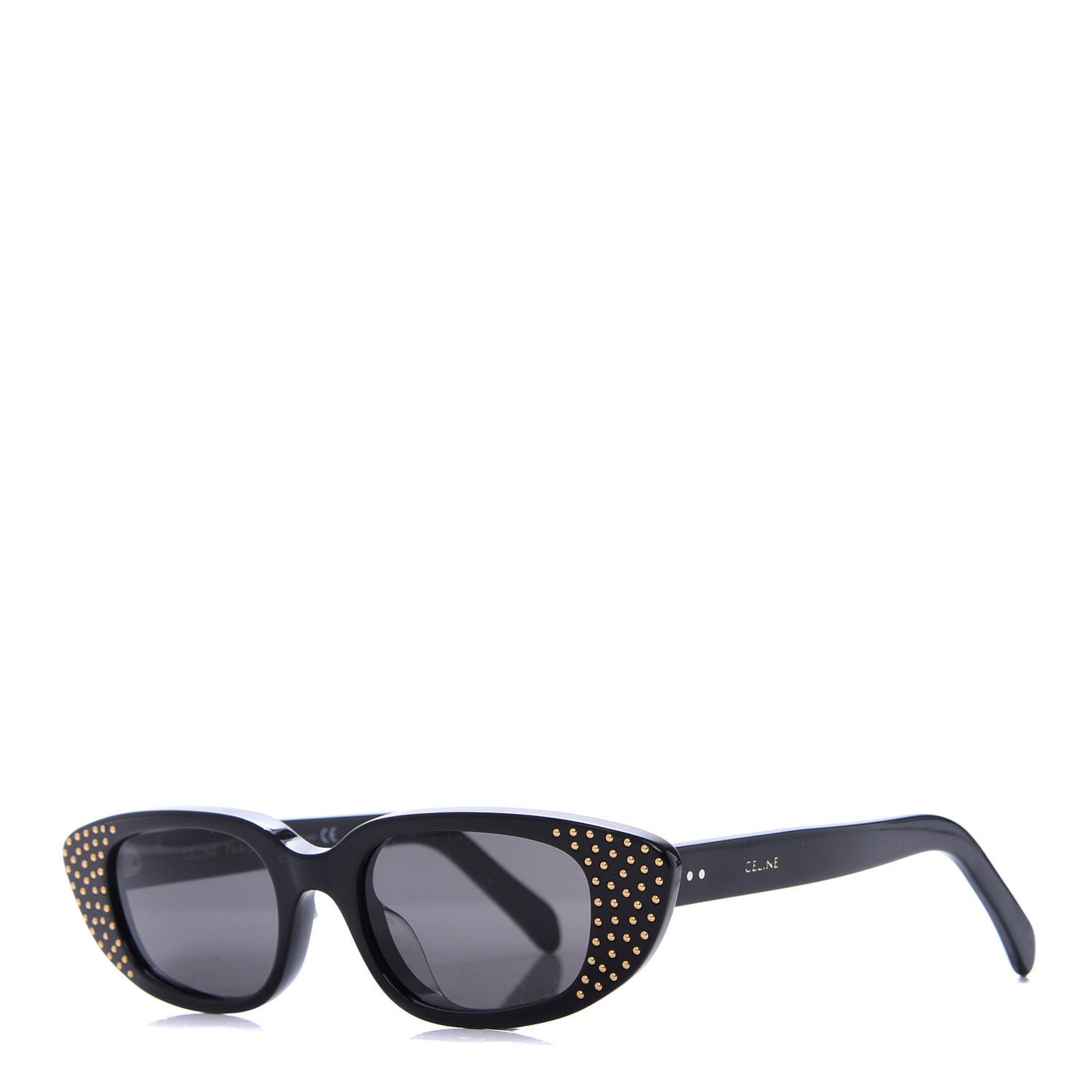 Acetate Cat Eye Studded Sunglasses CL4144US Black