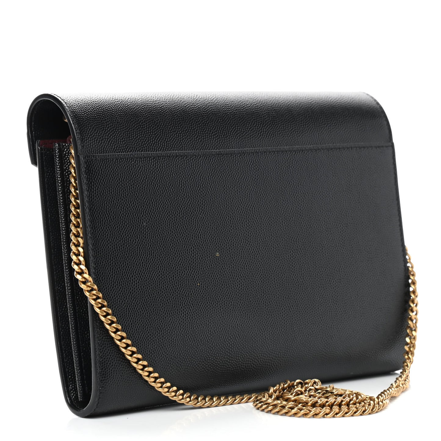 Grain De Poudre Monogram Cassandra Chain Wallet Black