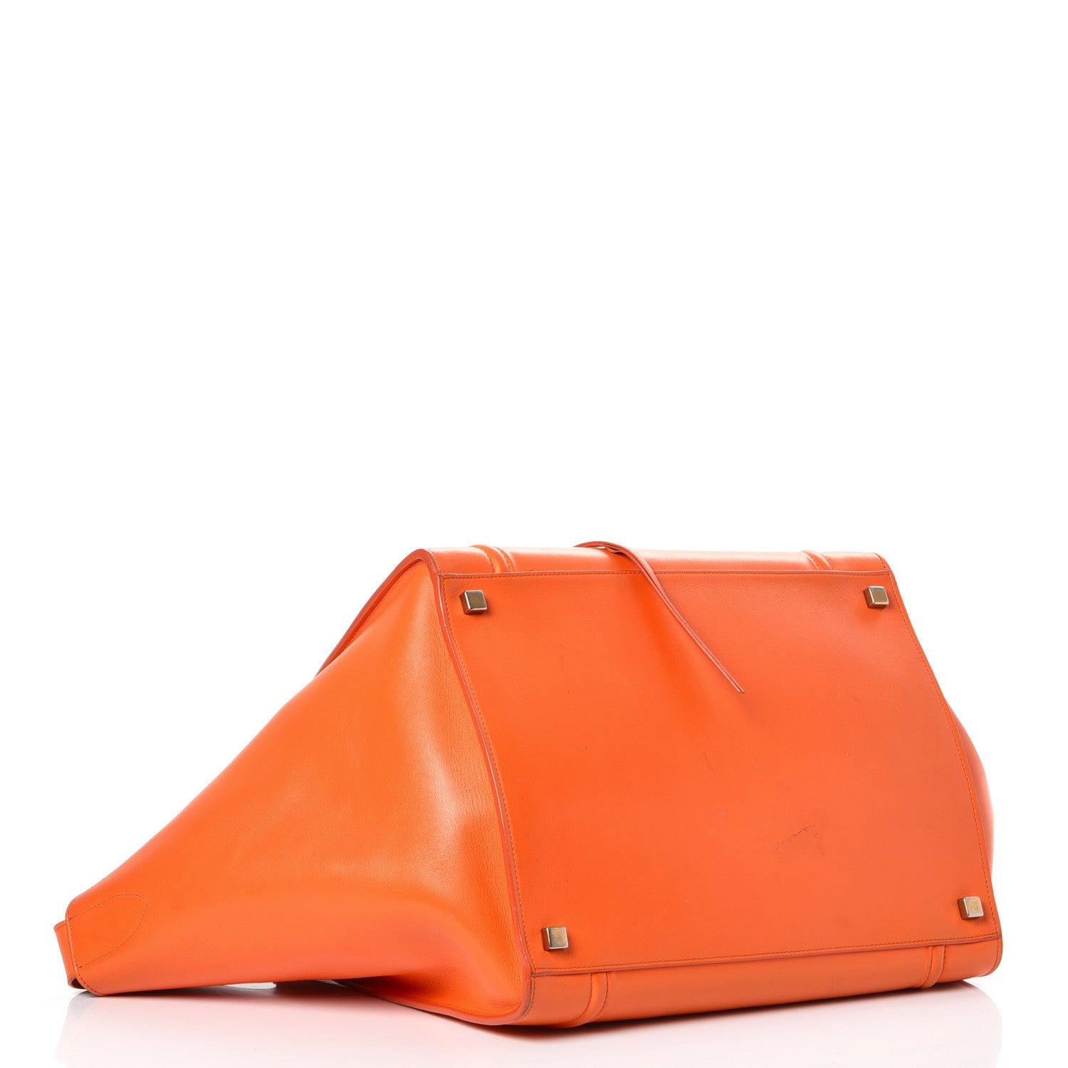 Celine Smooth Calfskin Medium Phantom Luggage Orange 4 of 13
