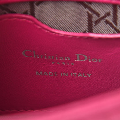 Christian Dior Lambskin Cannage Nano Lady Dior Fuchsia 8 of 11