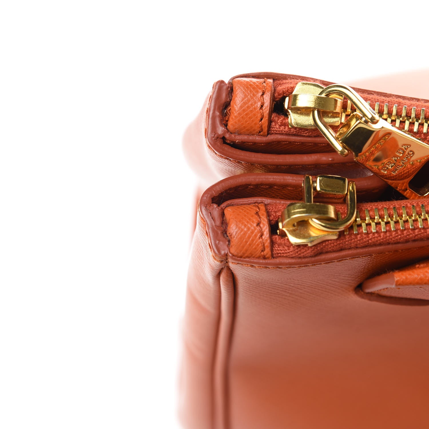 Prada Saffiano Large Galleria Double Zip Tote Papaya 13 of 17