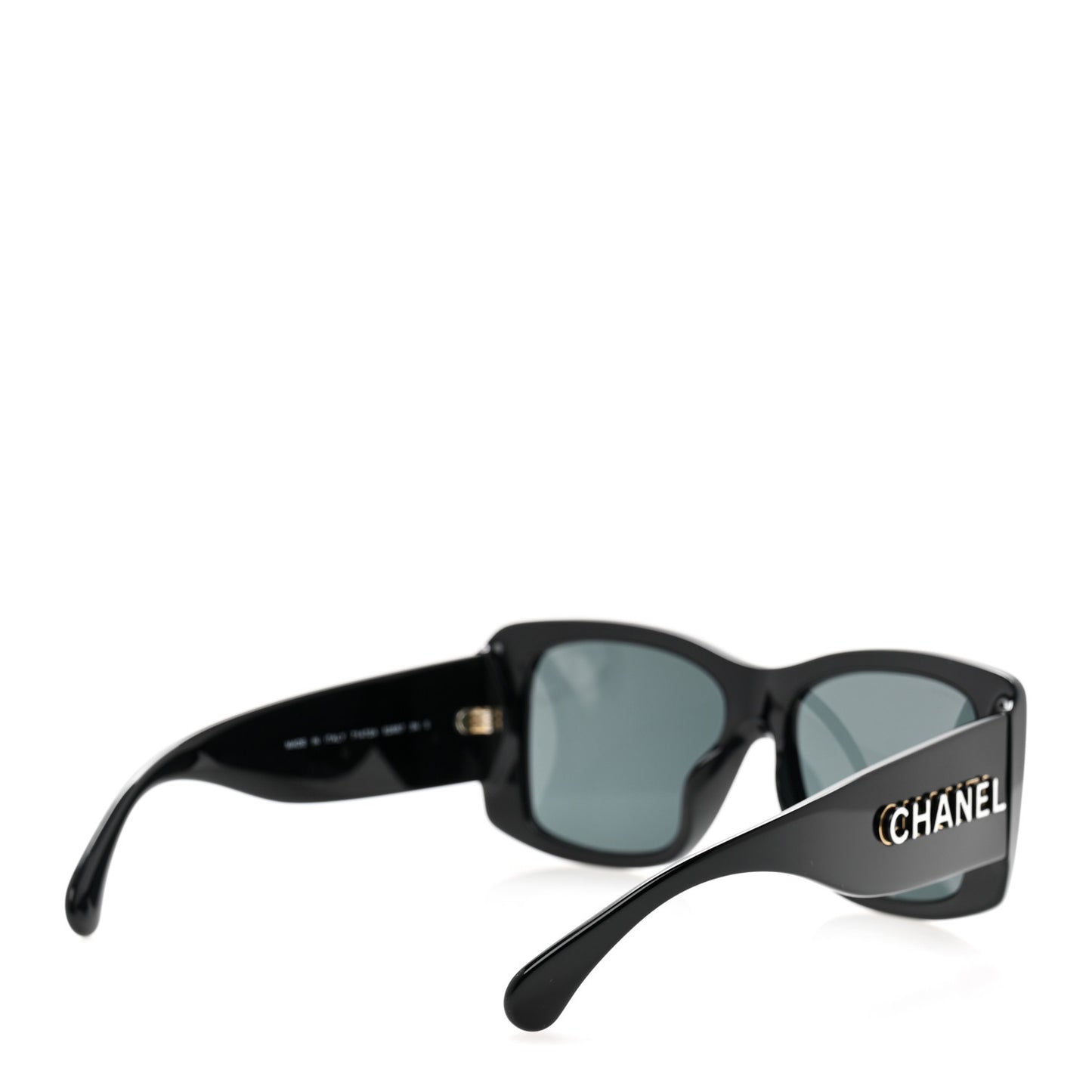 Acetate CC Logo Square Sunglasses 71472A Black