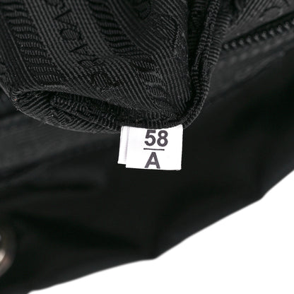 Prada Tessuto Nylon Saffiano Medium Backpack Black 7 of 11