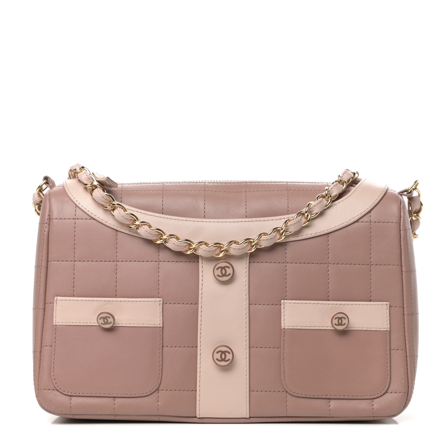 Chanel Calfskin Quilted Small Girl Shoulder Bag Beige 1 of 9