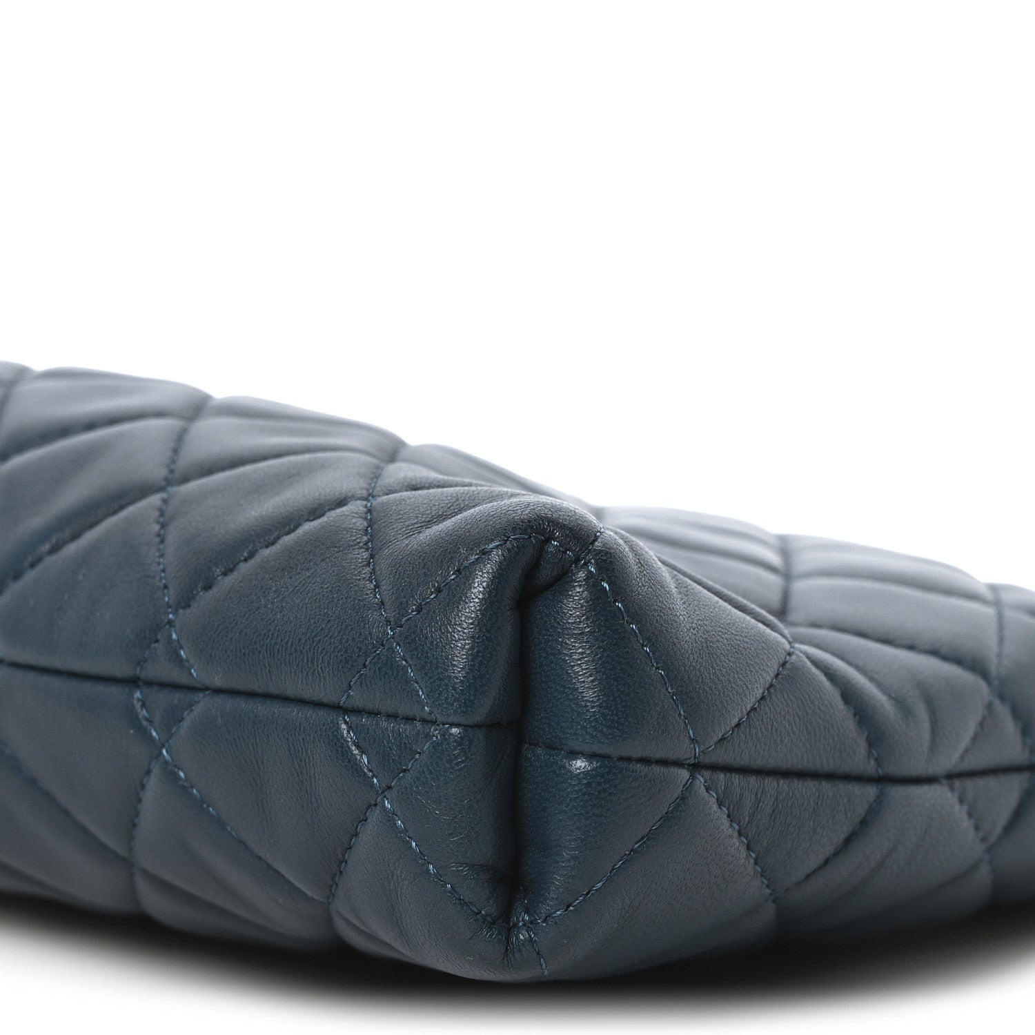 Chanel Lambskin Quilted Clutch  Turquoise 10 of 10