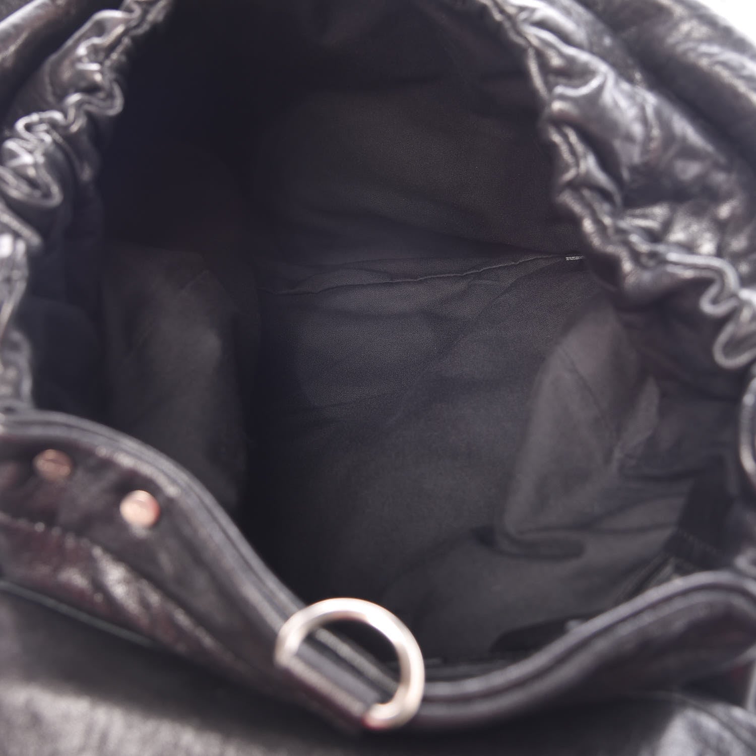 Givenchy Tumbled Sheepskin Top Handle Flap Bag Black 5 of 9