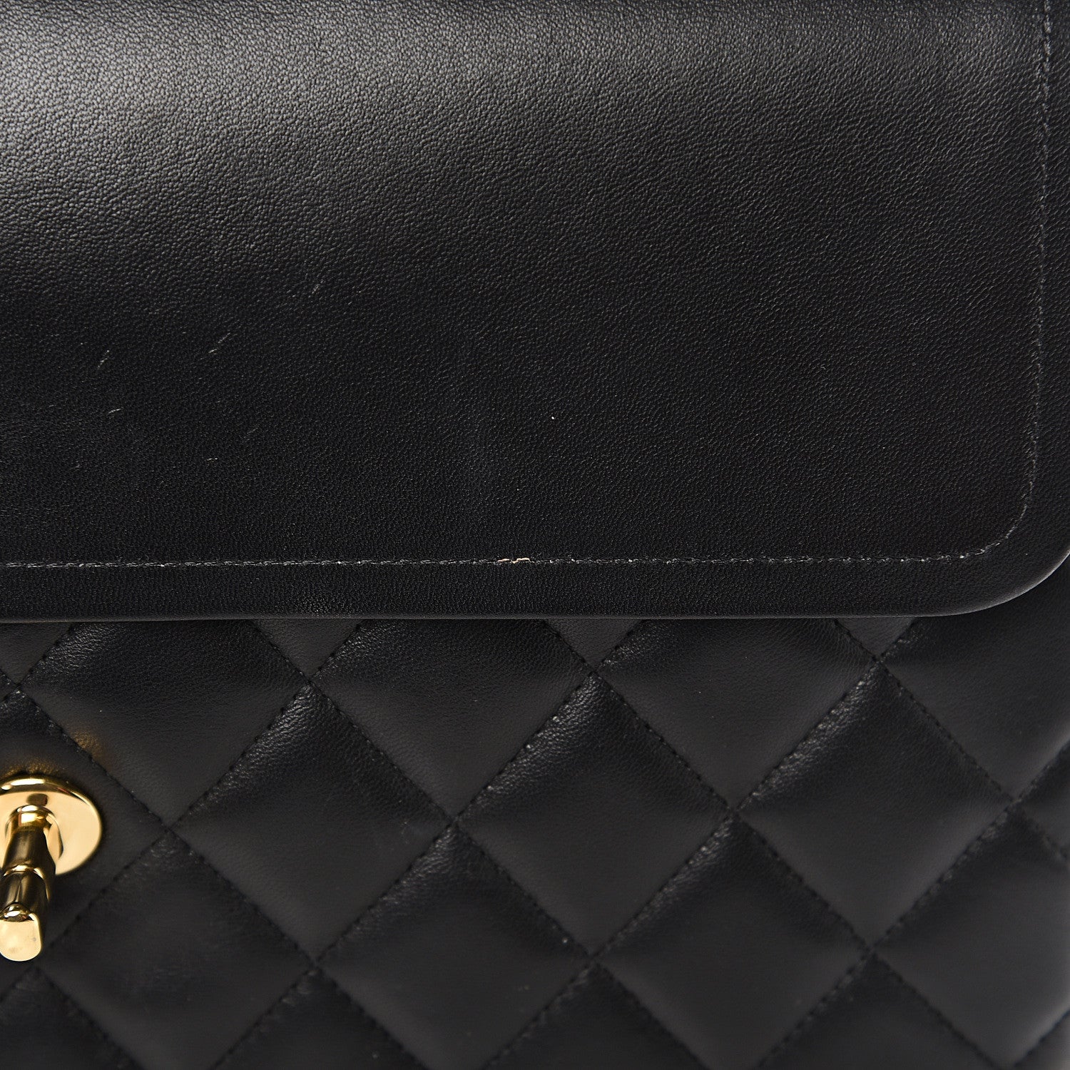 Chanel Lambskin Quilted Jumbo Double Flap Black 13 of 16