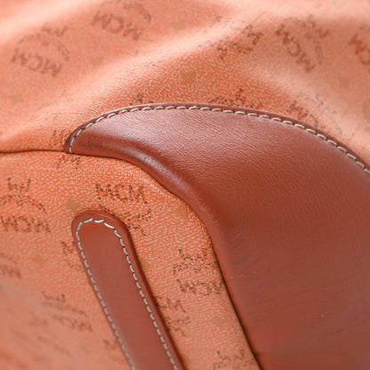 MCM Coated Canvas Shopper Tote Orange 11 of 15