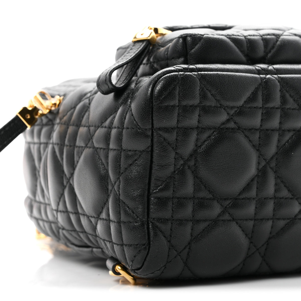Christian Dior Lambskin Cannage Mini Backpack Black 8 of 9