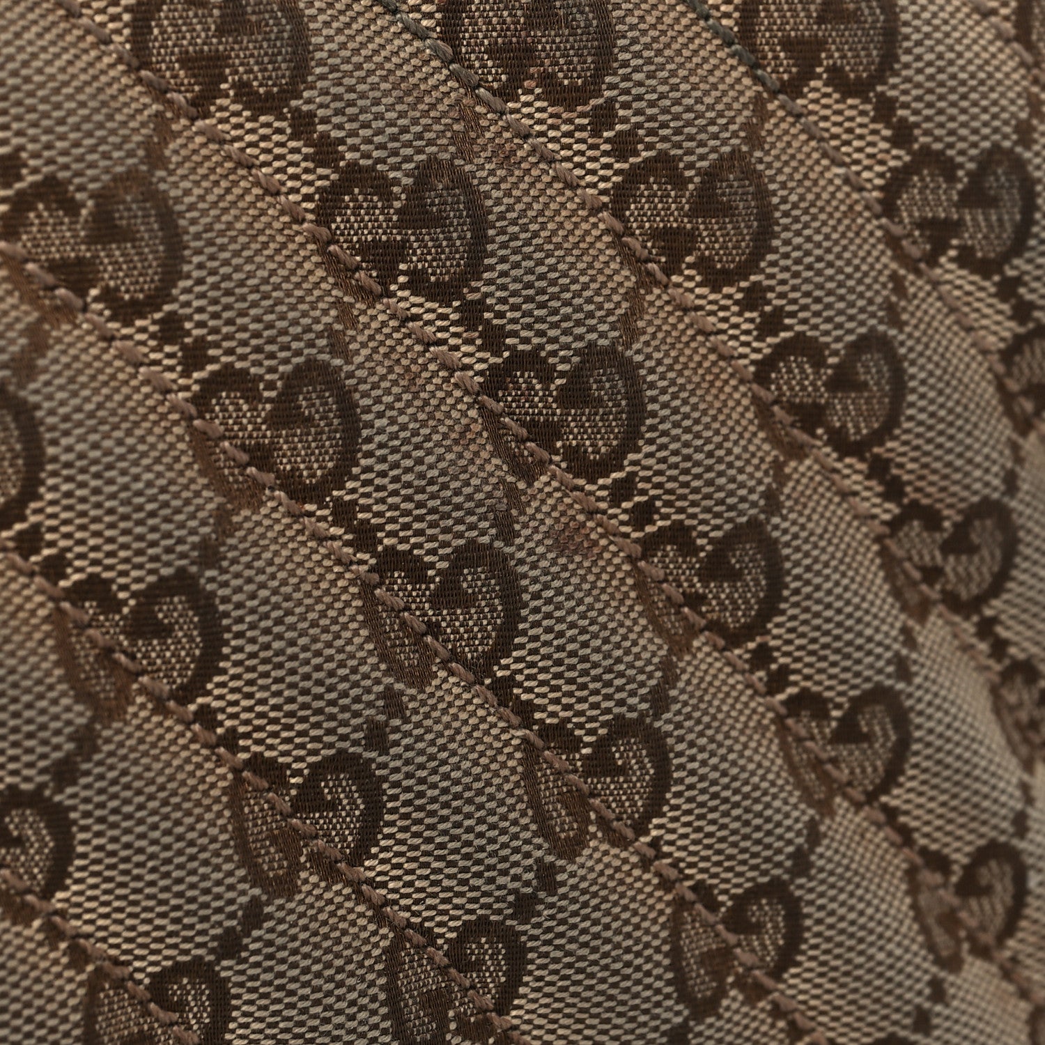 Gucci Monogram Matelasse Diagonal Small GG Marmont Chain Shoulder Bag Beige Black 12 of 13