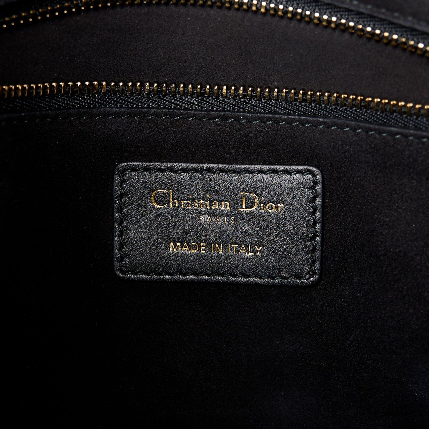 Calfskin Hand Painted Tarot Card Judgement Medium Lady Dior Black