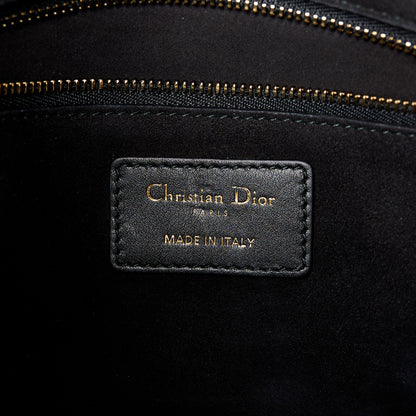 Christian Dior Calfskin Hand Painted Tarot Card Judgement Medium Lady Dior Black 6 of 10