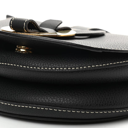 Chloe Grained Calfskin Small Darryl Saddle Crossbody Bag Black 9 of 9