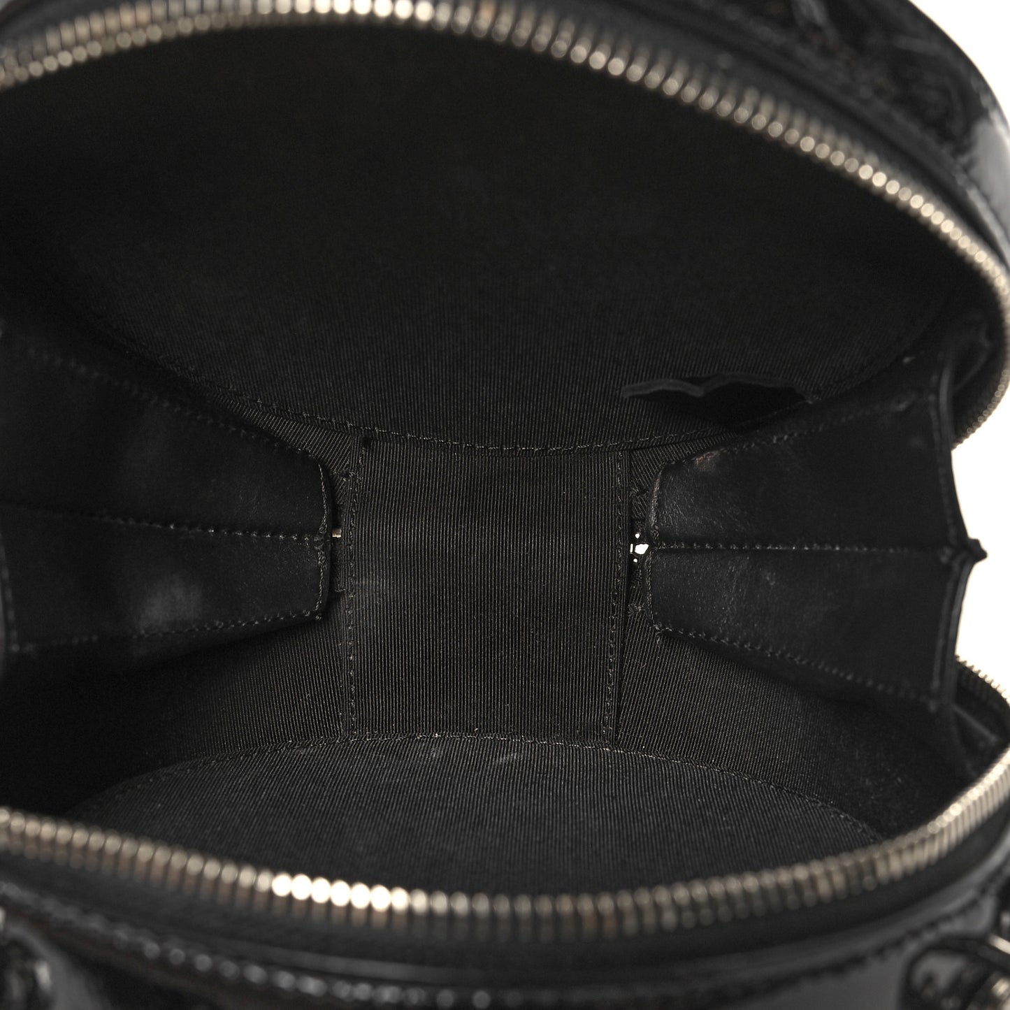Patent Round As Earth Evening Bag Black