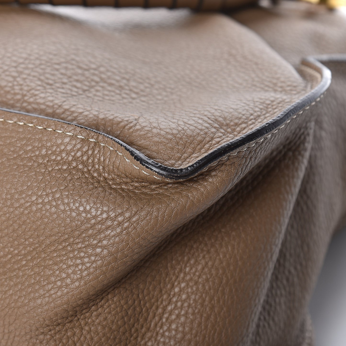 Calfskin Large Marcie Satchel Nut